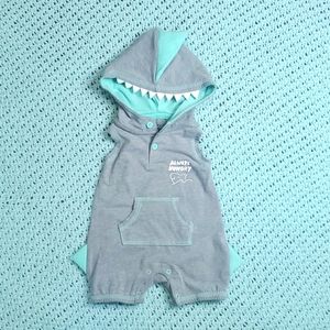 Cat & Jack Shark Romper Onesie